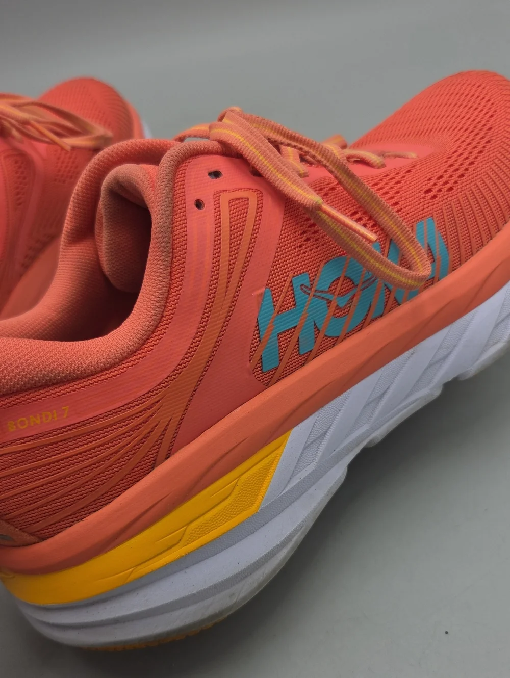 Hoka Bondi 7 Camellia/Coastal Shade Women's Size 9 Running Shoes Hoka One One